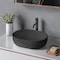 Ruvati 19-inch Matte Black epiStone Solid Surface Modern Bathroom Vessel Sink RVB2119BK - alternate 1